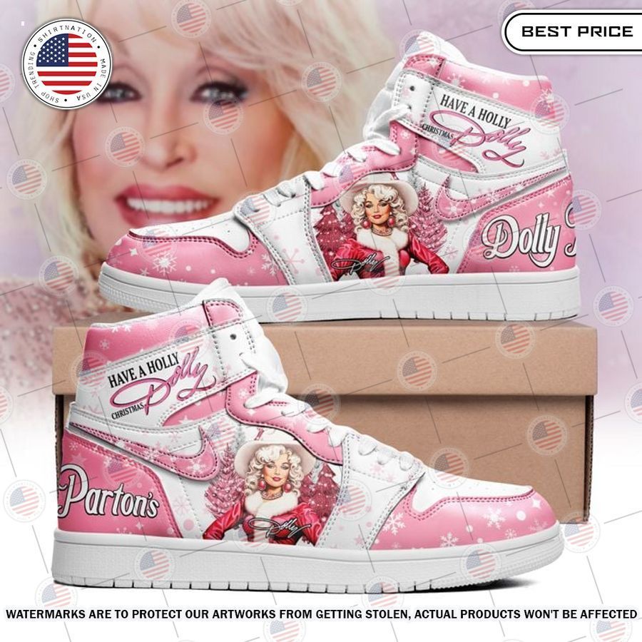 Have a Holly Dolly Christmas Dolly Parton Air Jordan 1 Amazing Pic