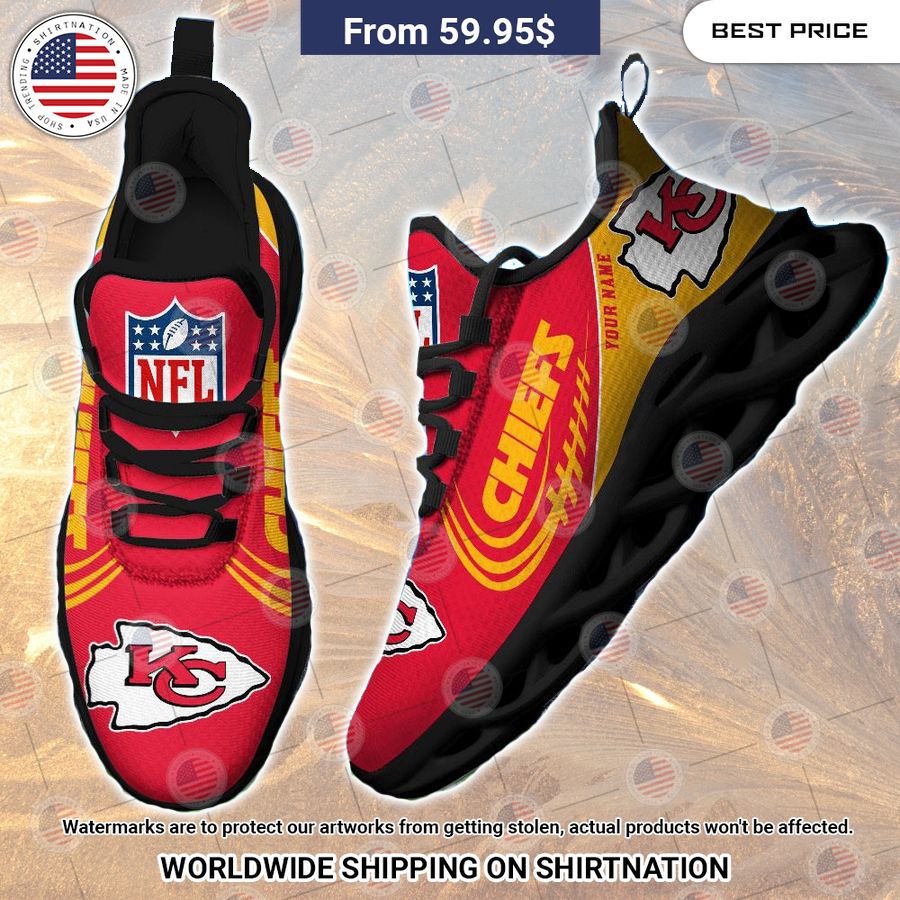 Kansas City Chiefs Custom Max Soul Shoes Cool look bro