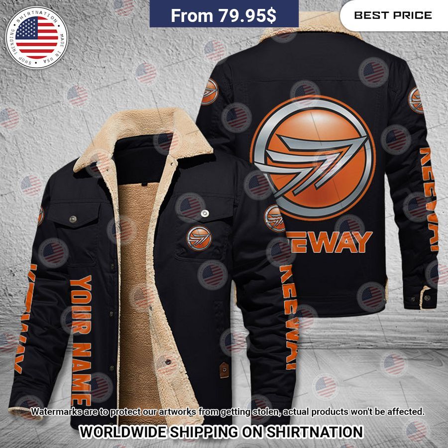 Keeway Custom Fleece Leather Jacket Mesmerising