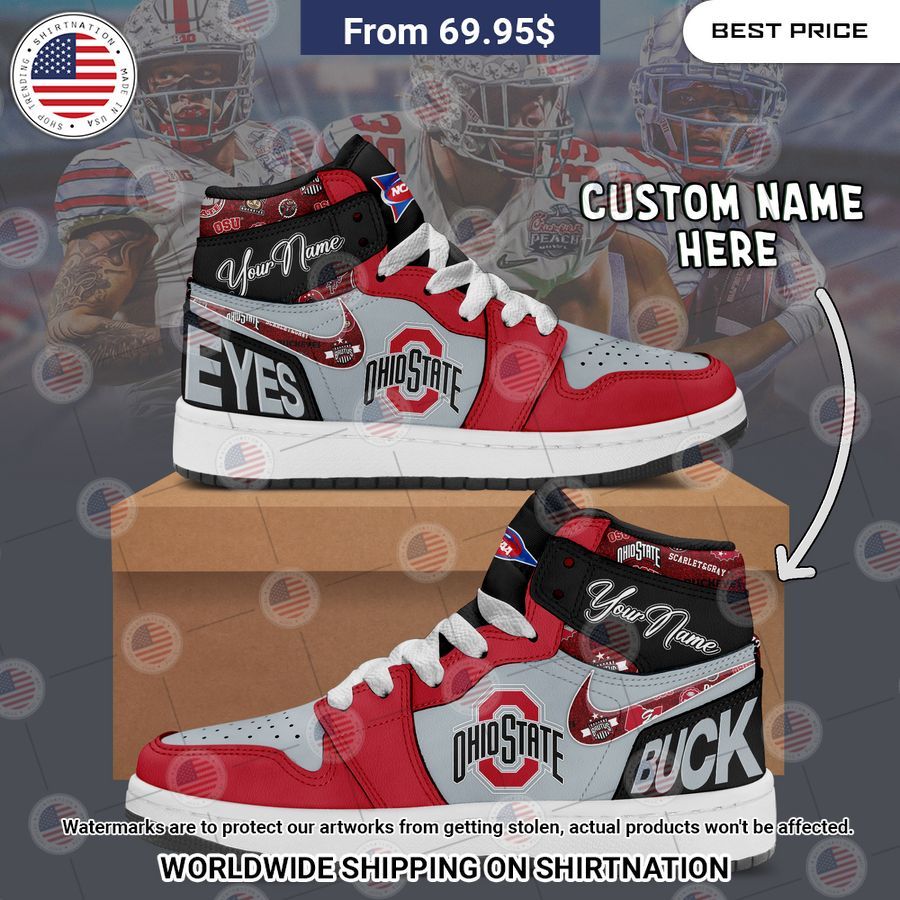 Ohio State Buckeyes Custom Air Jordan 1 Out of the world