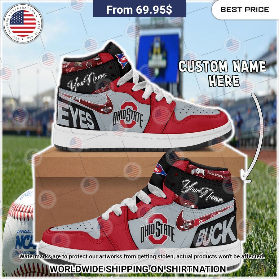 Ohio State Buckeyes Custom Air Jordan 1 You look lazy