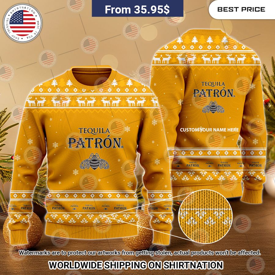 Personalized Patron Christmas Sweater Awesome Pic guys