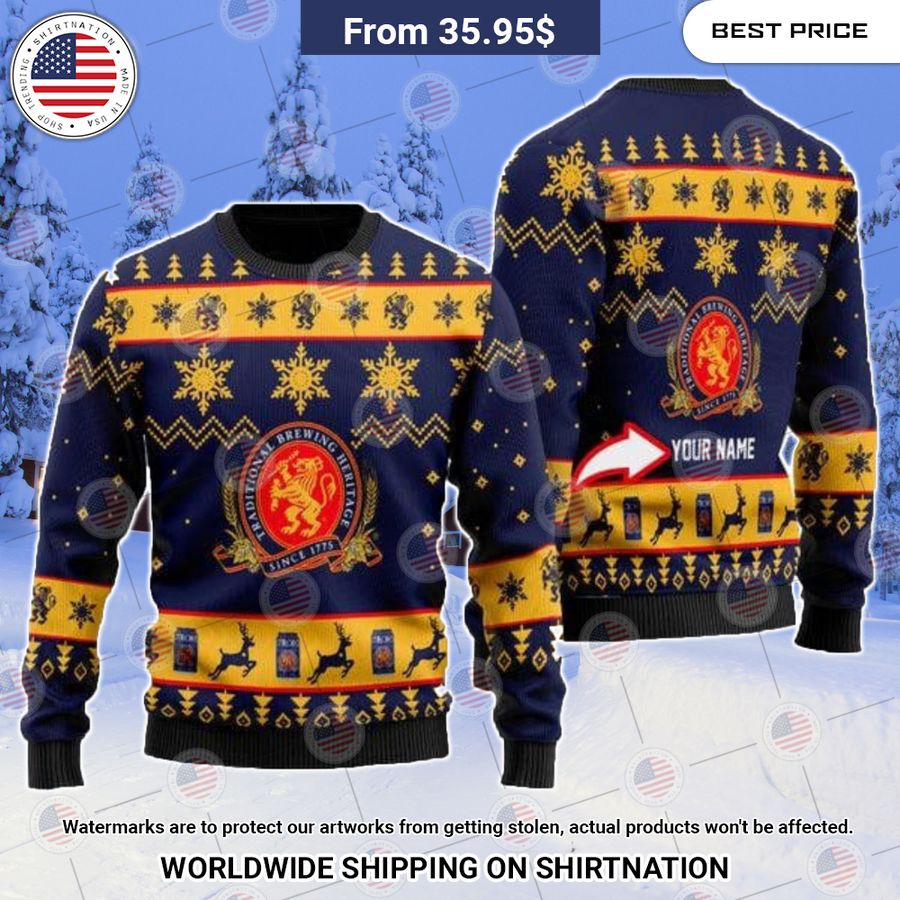 Personalized Stroh’s Beer Christmas Sweater Speechless