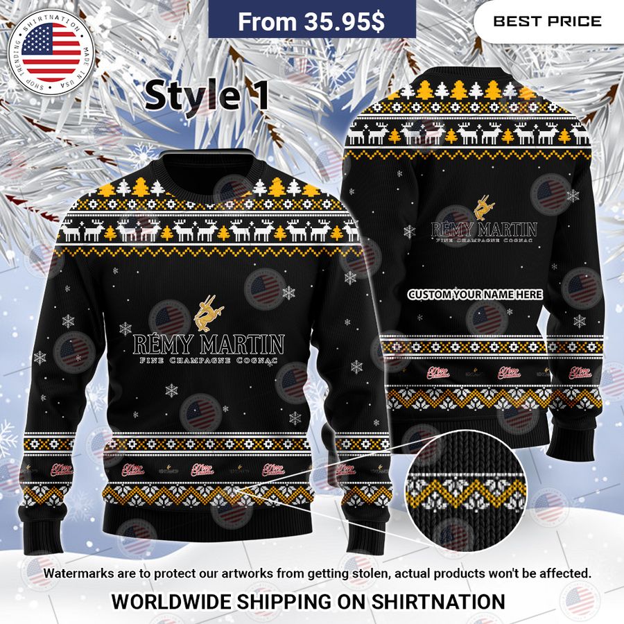 Rémy Martin Custom Christmas Sweaters Coolosm