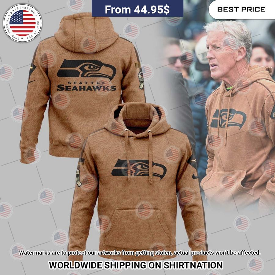 Seattle Seahawks Pete Carroll Veterans Day Hoodie Long time