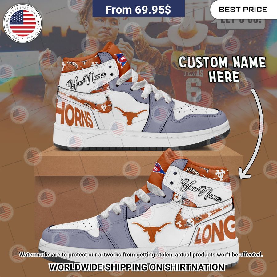 Texas Longhorns Custom Air Jordan 1 Selfie expert