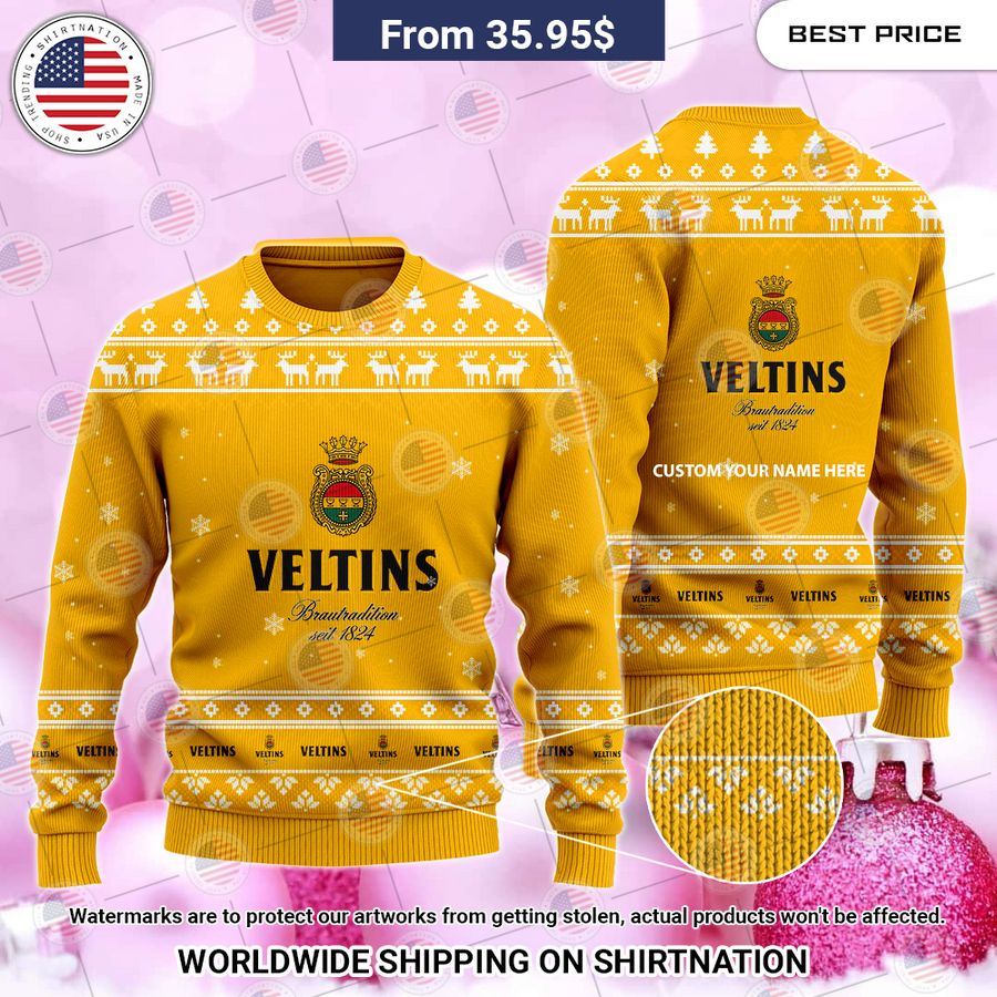 Veltins Custom Christmas Sweater You look elegant man