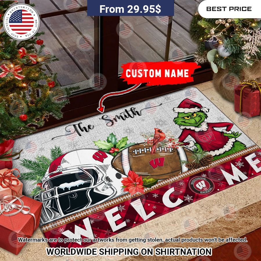 wisconsin badgers grinch christmas welcome personalized doormat 1 858.jpg