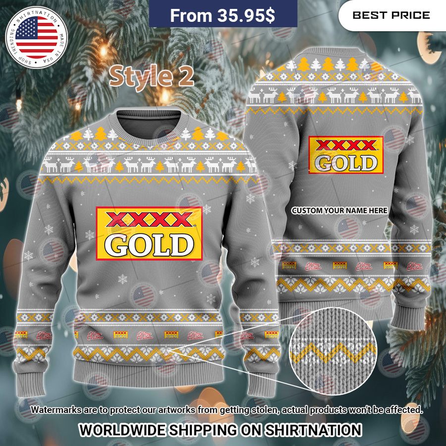 XXXX Gold Custom Christmas Sweaters Nice photo dude