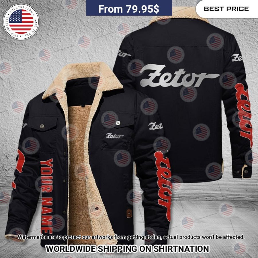 Zetor Custom Name Fleece Leather Jacket You look so healthy and fit