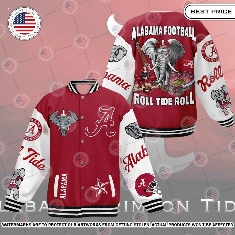 Alabama Crimson Tide Baseball Jacket Beauty queen