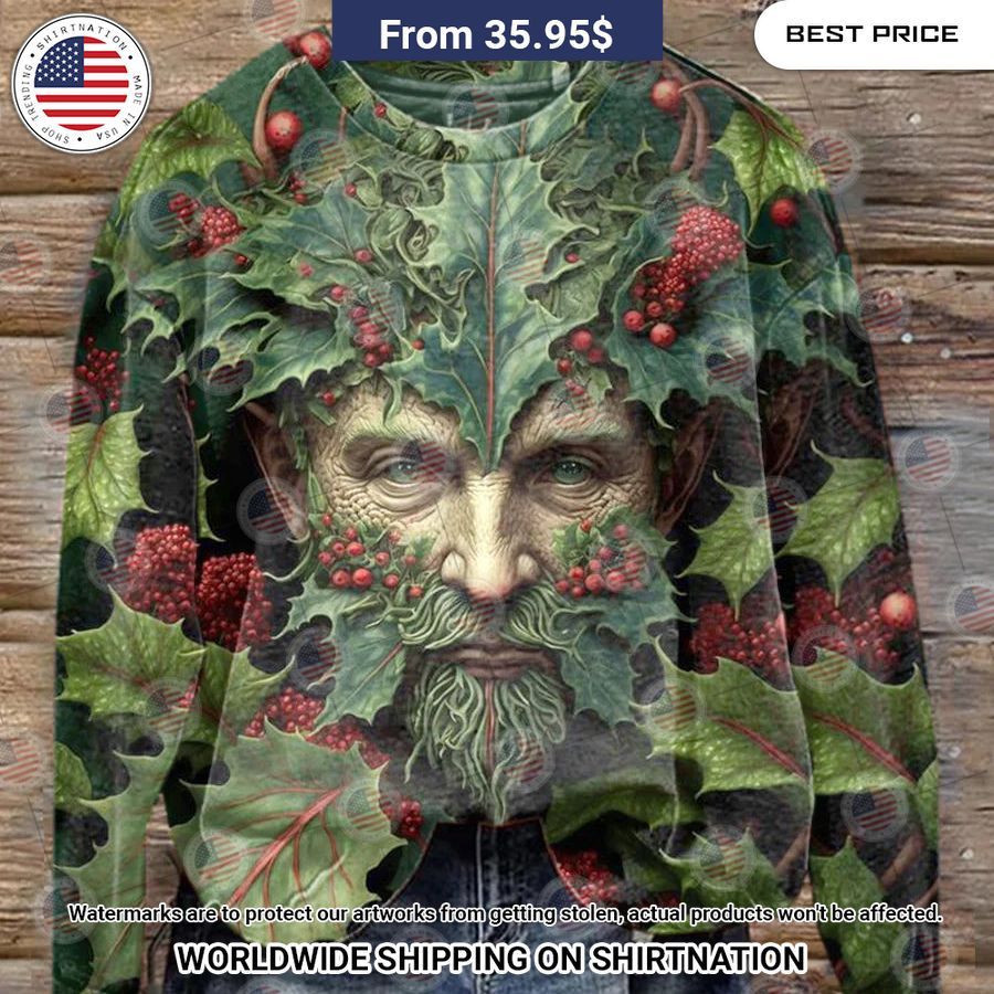Druid Santa Christmas Sweashirt Our hard working soul