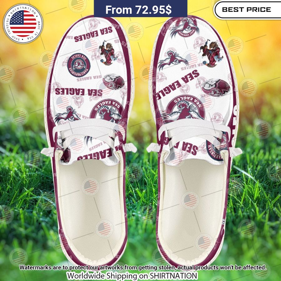 Manly Warringah Sea Eagles Custom Hey Dude Shoes Speechless