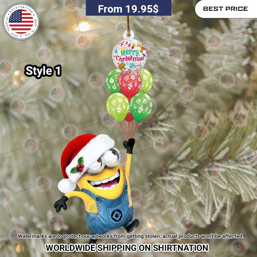 Minions Christmas Ornament Coolosm