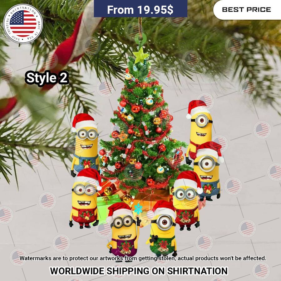 Minions Christmas Ornament Gang of rockstars