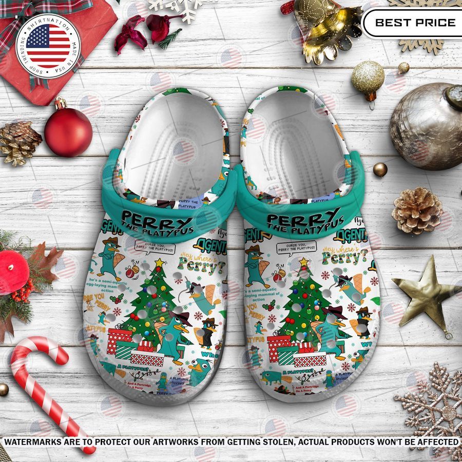 Perry the Platypus Christmas Crocs Good one dear