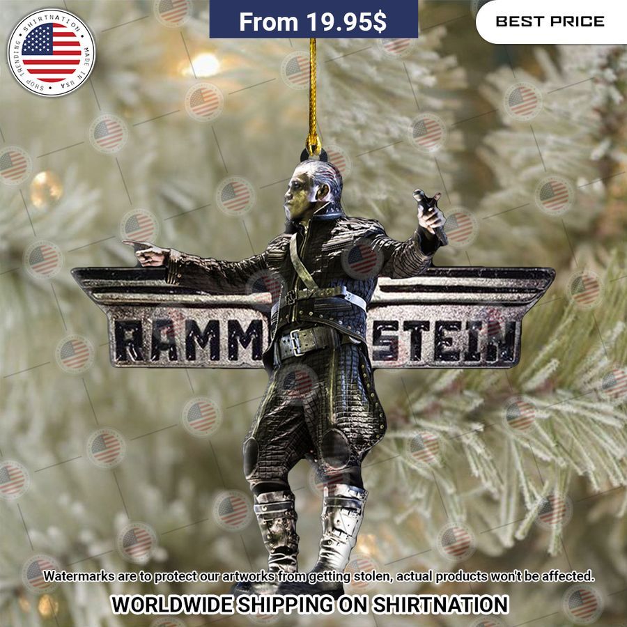 Rammstein Christoph Schneider Christmas Ornament Coolosm