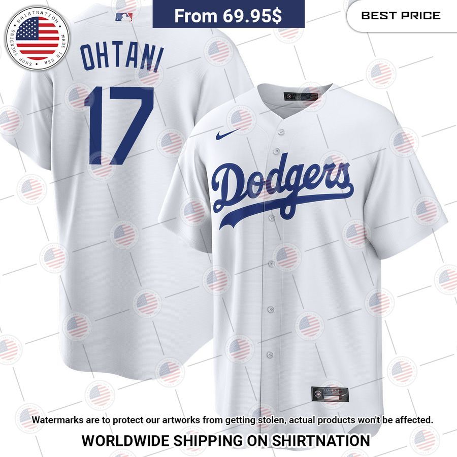 Shohei Ohtani 17 Los Angeles Dodgers Home Jersey You look lazy