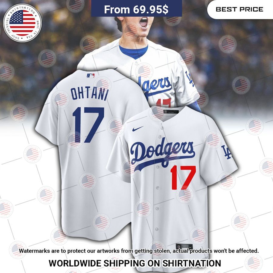 Shohei Ohtani Los Angeles Dodgers Home Baseball Jersey Nice photo dude