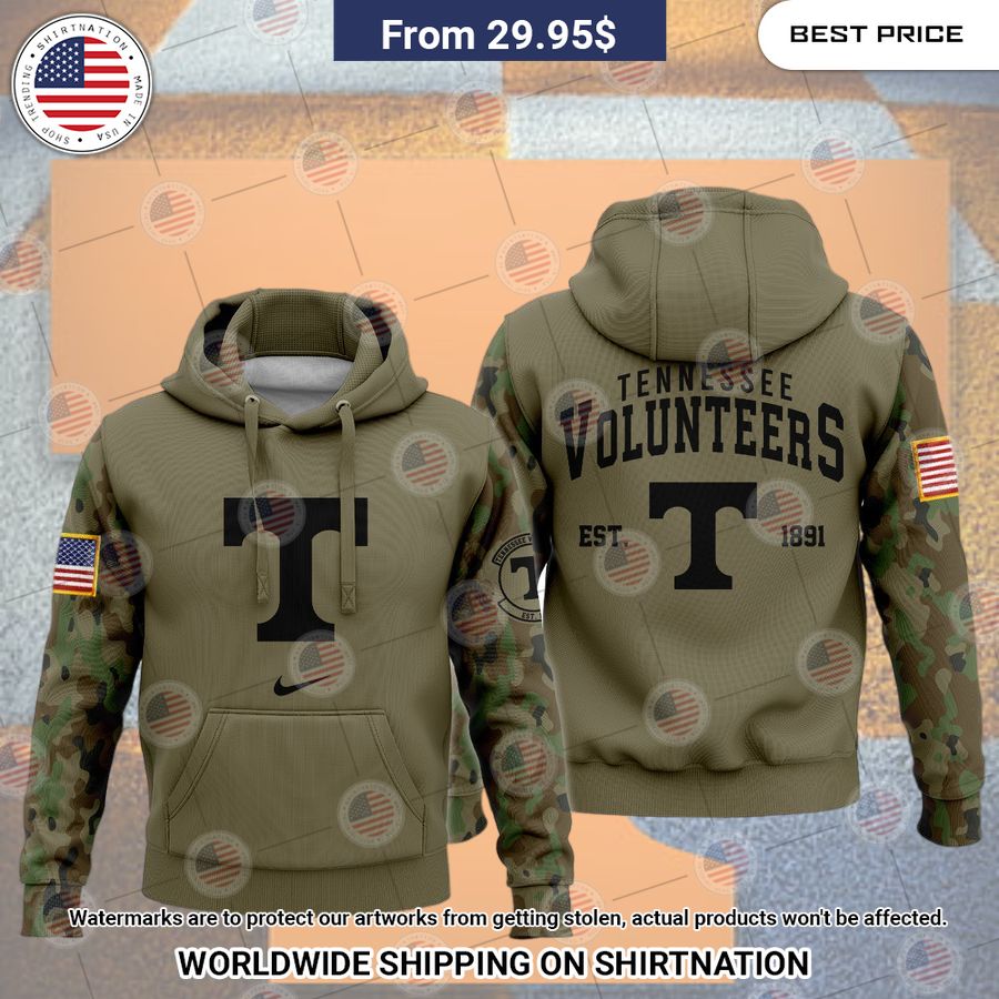 Tennessee Volunteers Est 1891 Vetaran Hoodie Cuteness overloaded