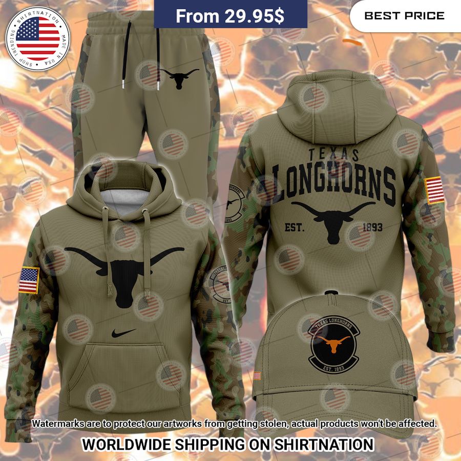 Texas Longhorns Est 1893 Vetaran Hoodie Nice elegant click