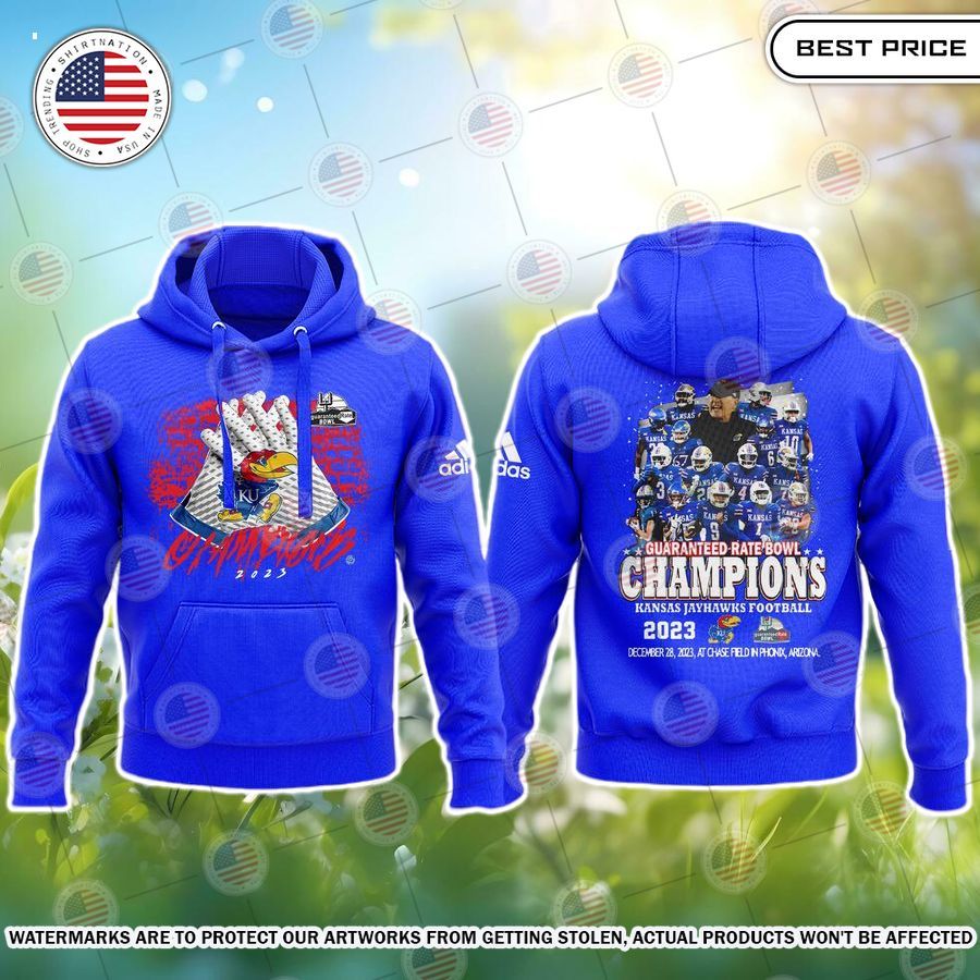 kansas jayhawks football bowl champions hoodie 1