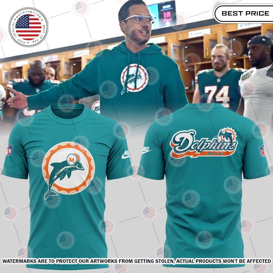 Miami Dolphins Throwback Mike McDaniel Shirt Mesmerising