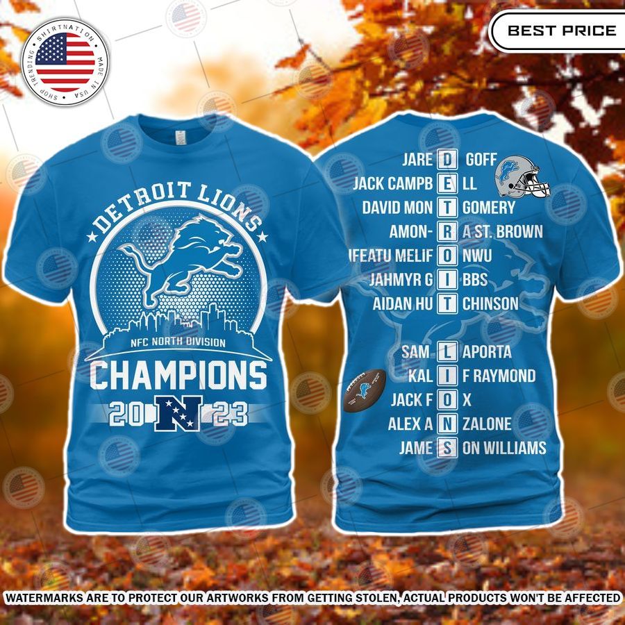 NFC Detroit Lions 2023 Champions Shirt Damn good