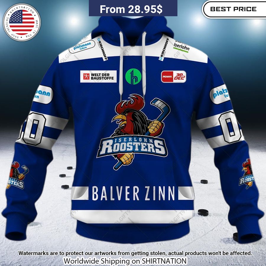 DEL Iserlohn Roosters 2324 Home Jersey Custom Hoodie Good one dear