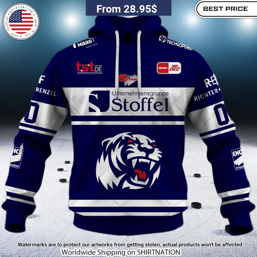 DEL Straubing Tigers 2324 Home Jersey Custom Hoodie Selfie expert