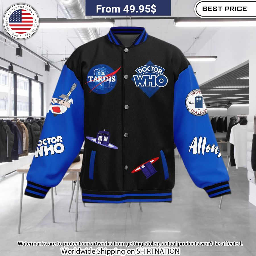 Doctor Who Good Men Don't Need Rules Baseball Jacket Speechless