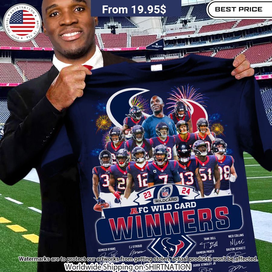 Houston Texans AFC Wild Card Winners Shirt Trending picture dear