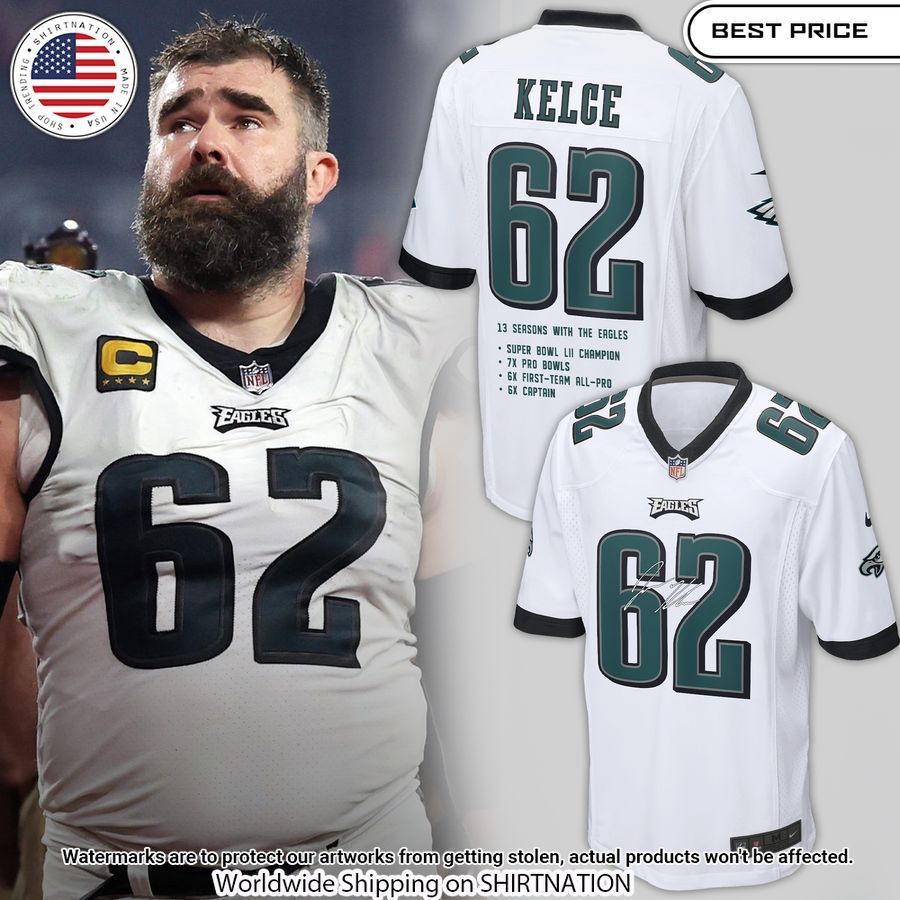 jason kelce philadelphia eagles football jersey 1