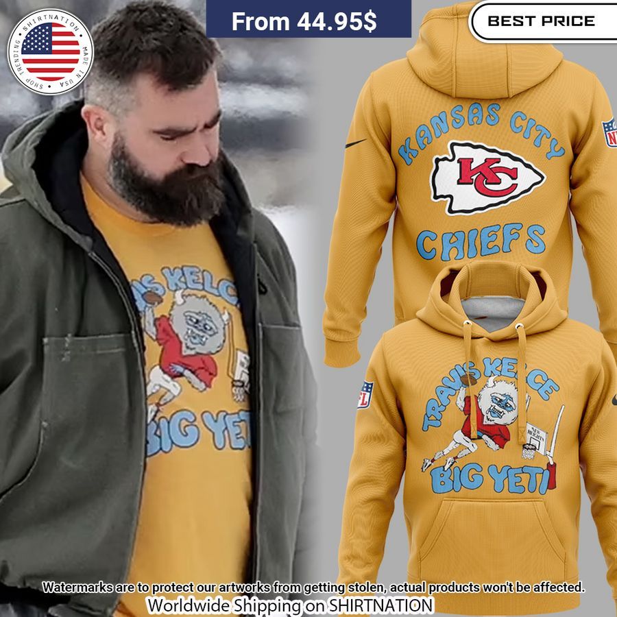 Kansas City Chiefs Travis Kelce Big Yeti Hoodie Super sober