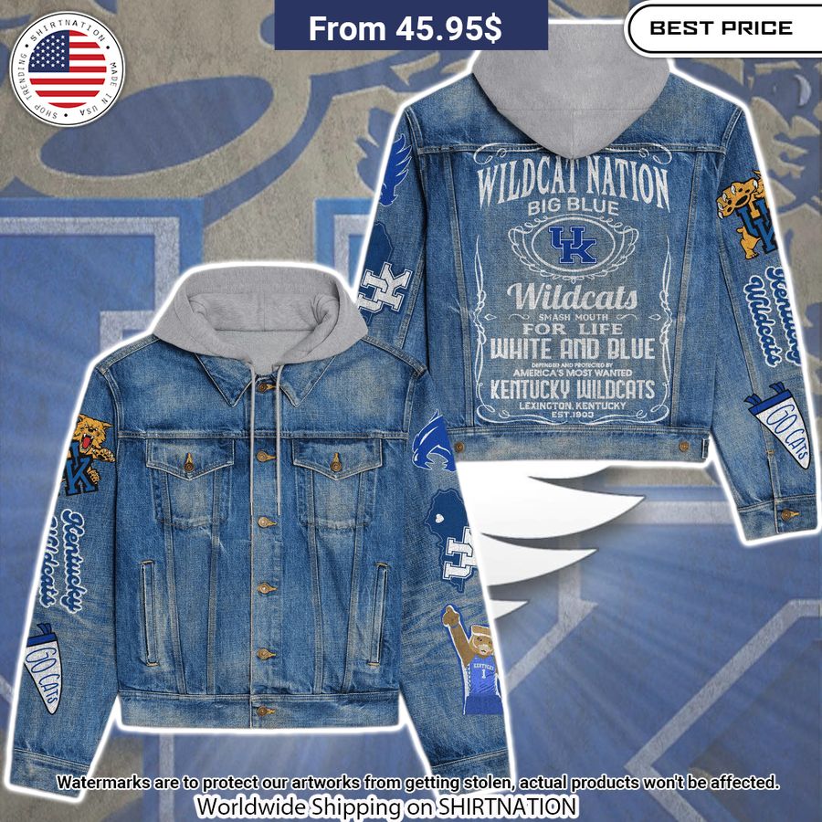 Kentucky Wildcats Hooded Denim Jacket Great, I liked it