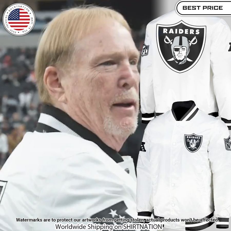 Las Vegas Raiders Mark Davis Bomber Jacket You look fresh in nature