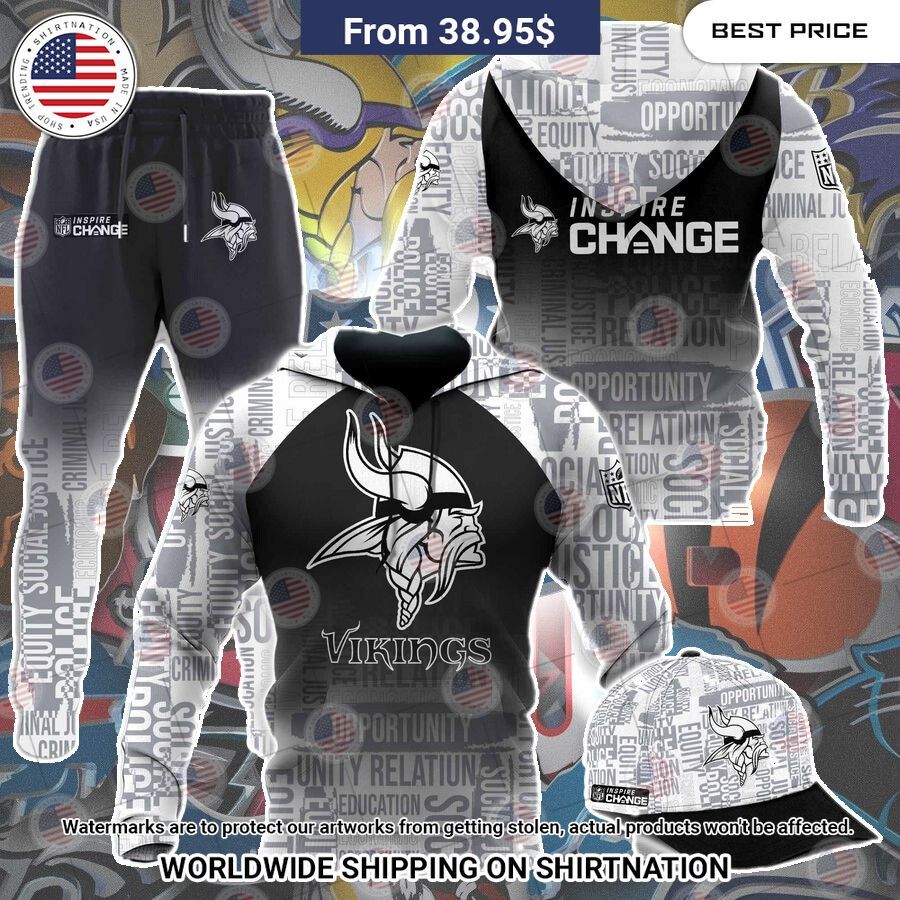 Minnesota Vikings NFL Inspire Change Hoodie Trending picture dear