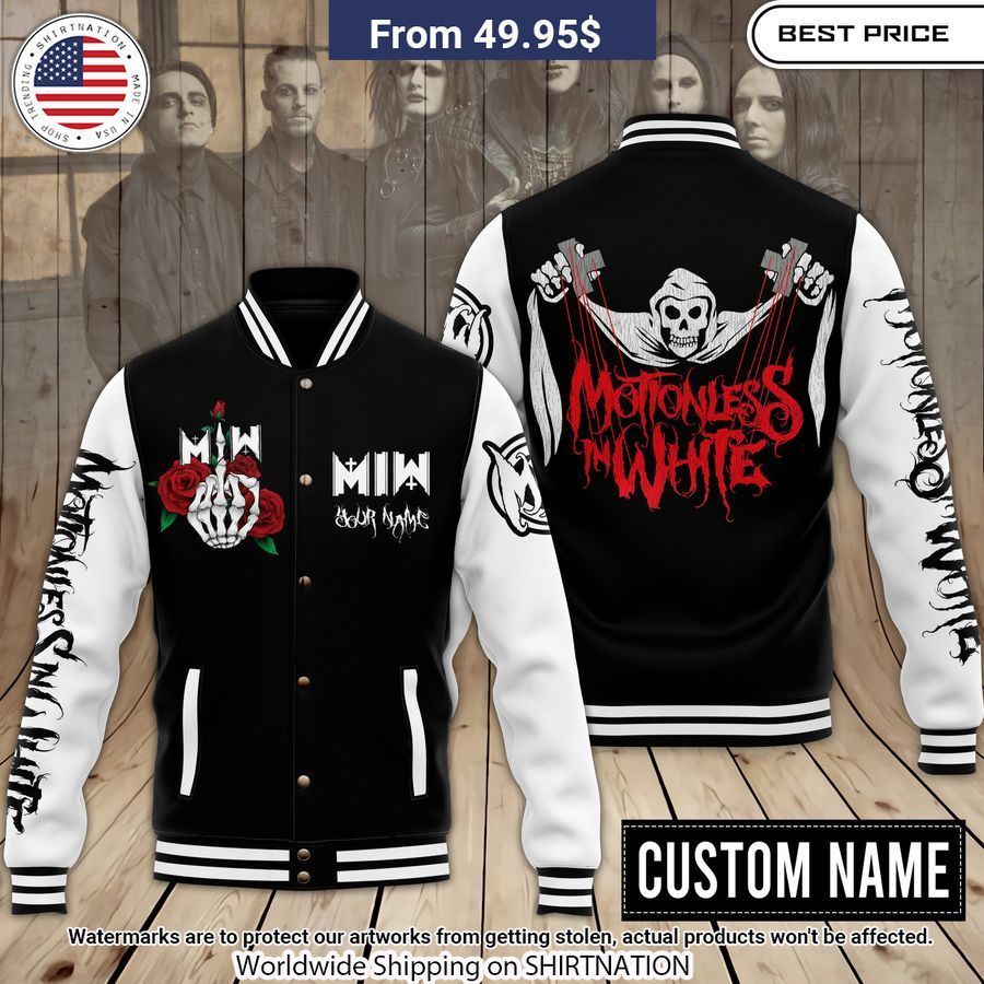 Motionless in White Custom Baseball Jacket Trending picture dear