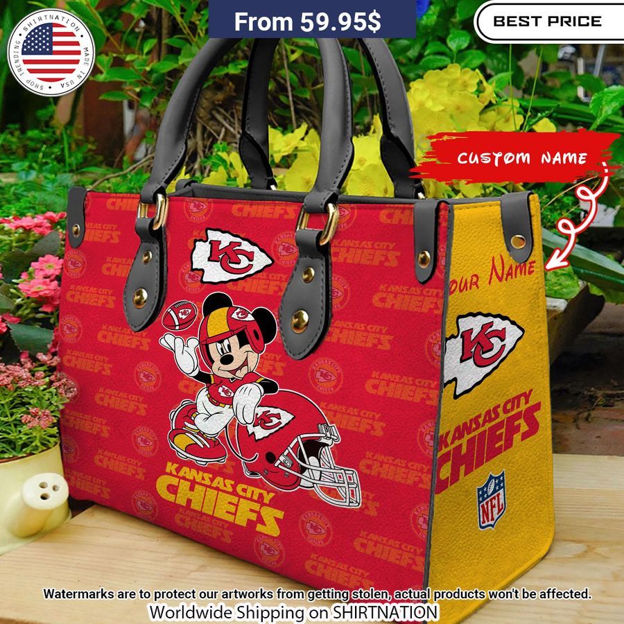 personalized kansas city chiefs mickey leather hand bag 1 914.jpg