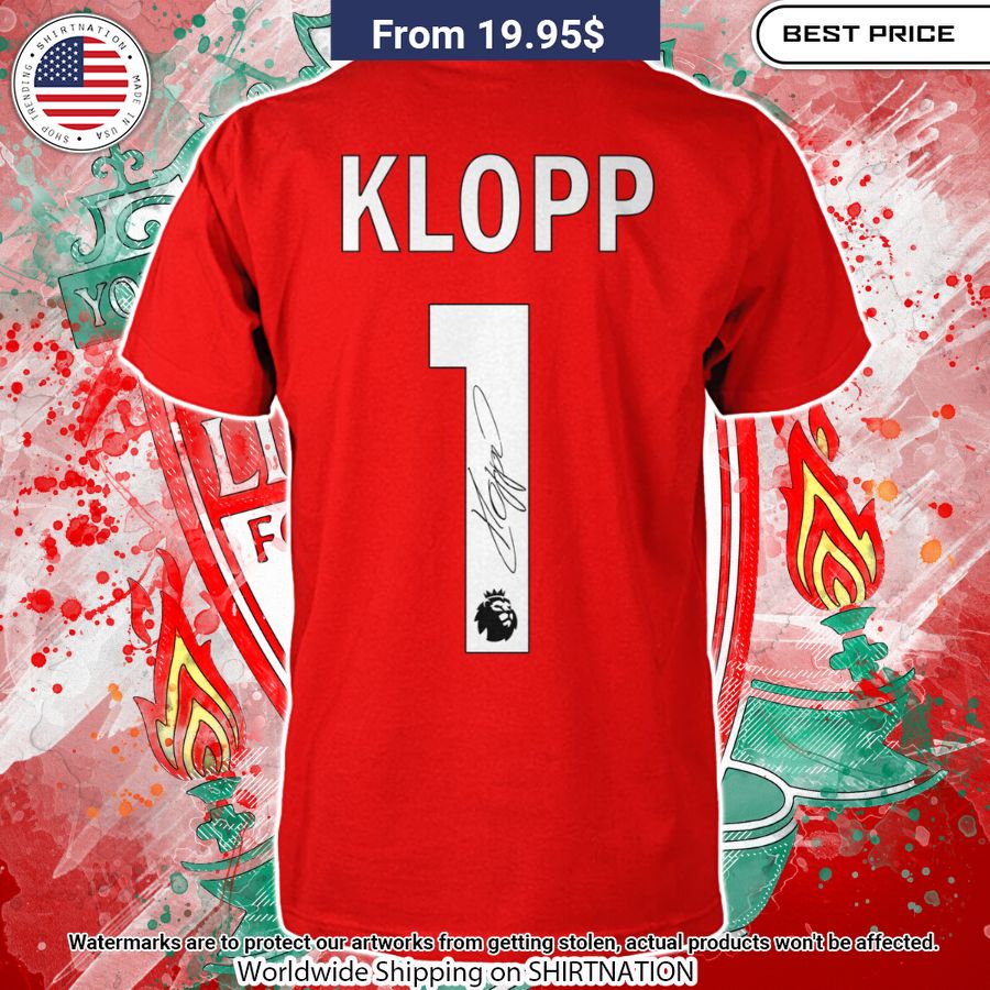 Standard Chartered Liverpool Klopp 1 Shirt Lovely smile