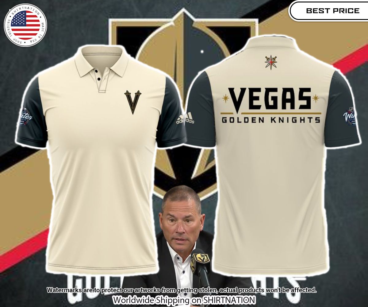 Vegas Golden Knight Bruce Cassidy Polo Shirt You look cheerful dear