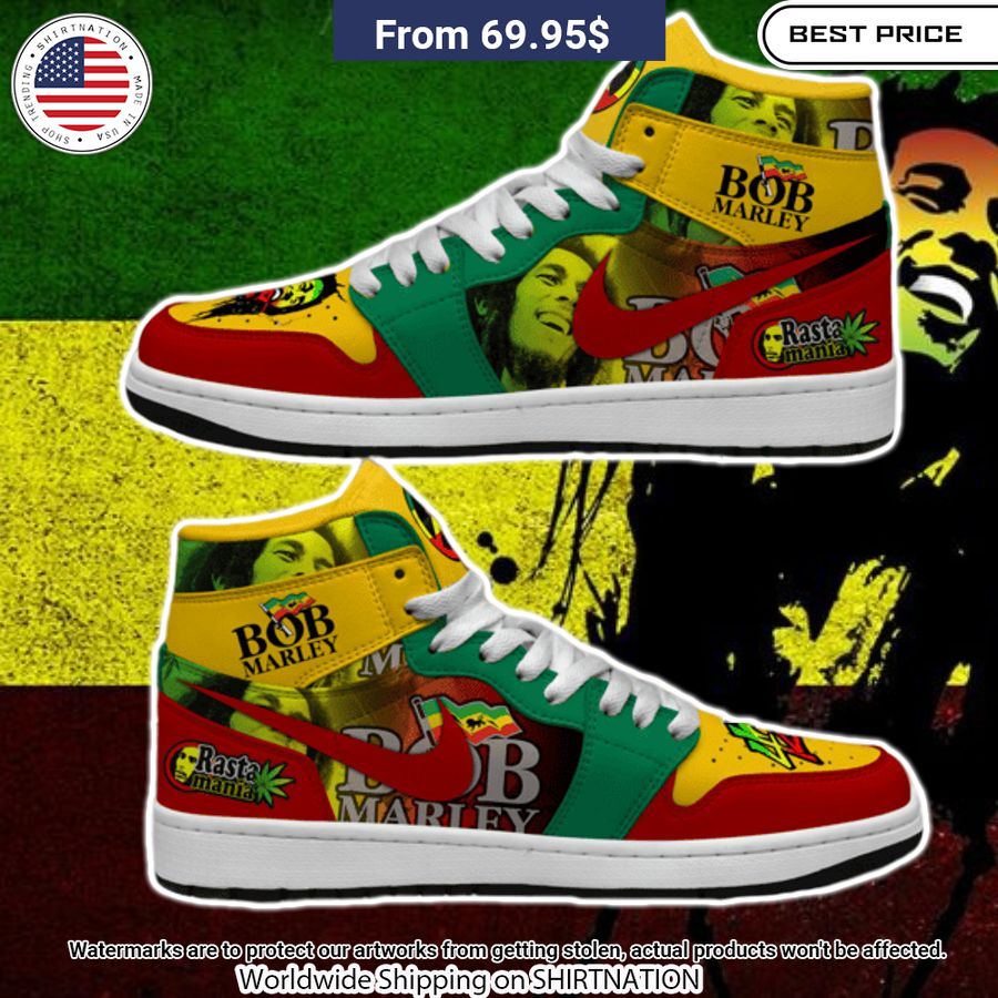 Bob Marley Cannabis Air Jordan 1 Unique and sober