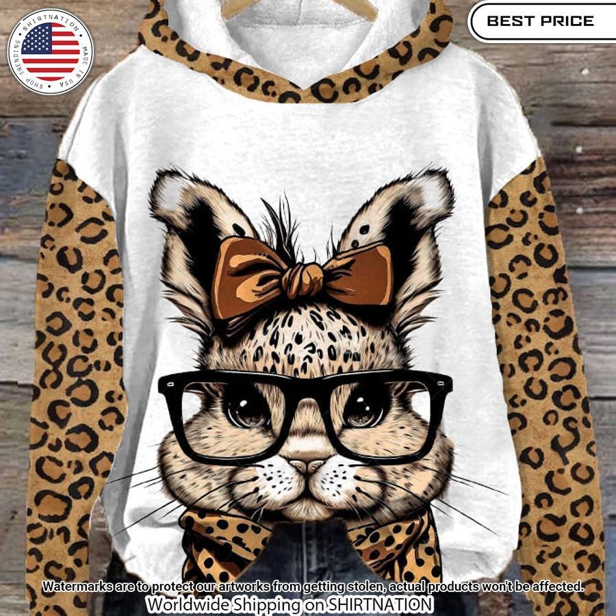 Easter Leopard Bunny Hoodie You always inspire by your look bro