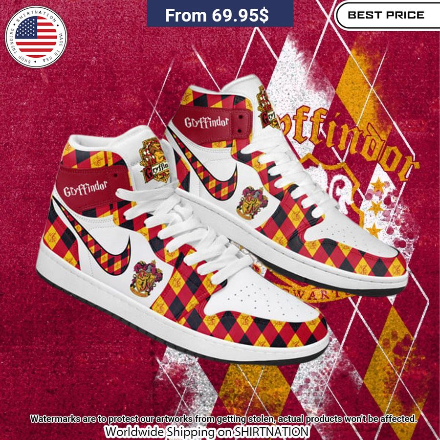 Gryffindor HP NIKE Air Jordan 1 Amazing Pic