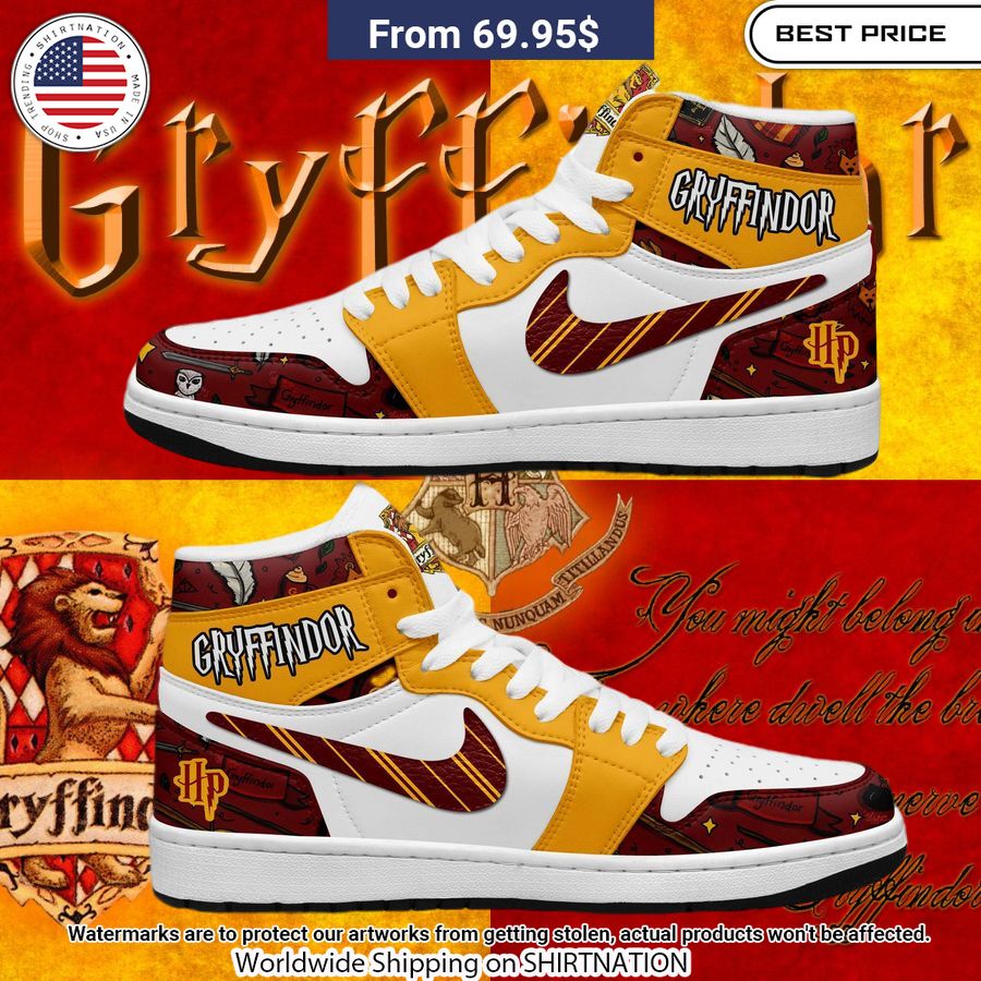 Gryffindor NIKE Air Jordan 1 You tried editing this time?