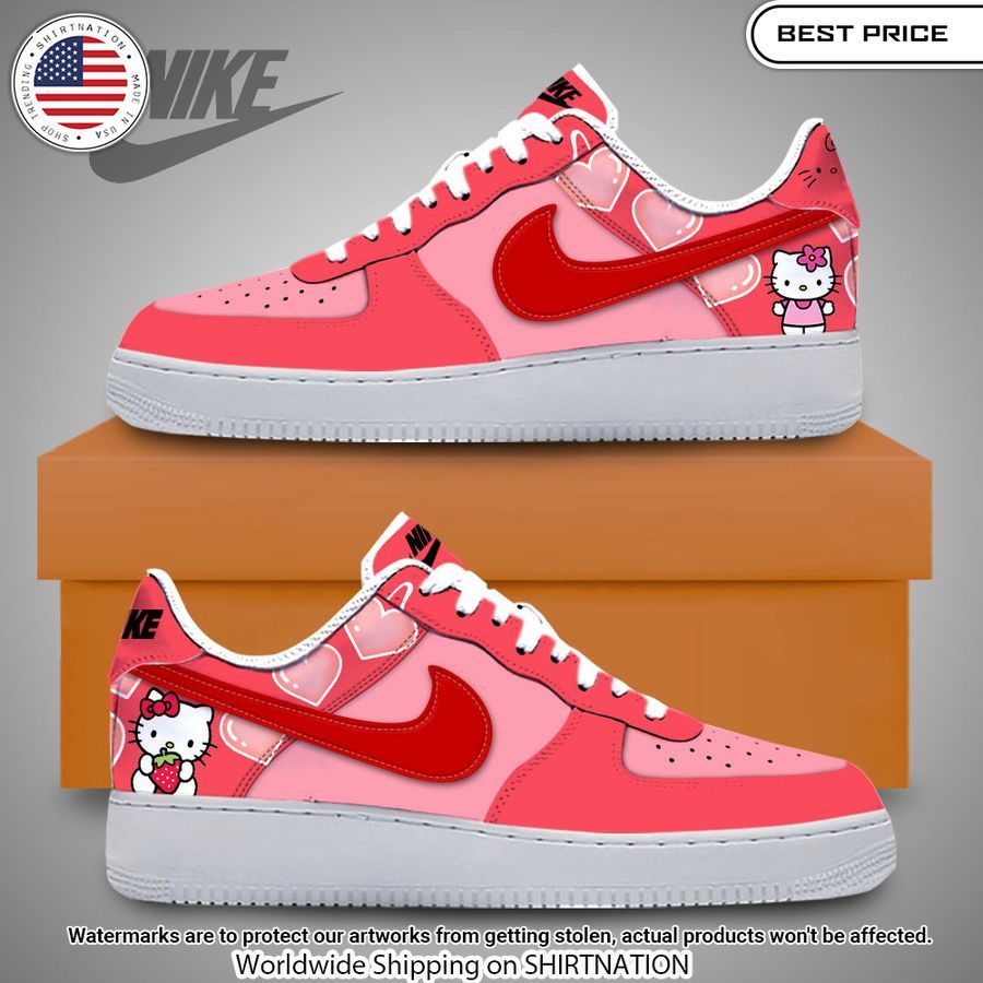 Hello Kitty heart NIKE Air Force Shoes Beautiful Mom, beautiful daughter