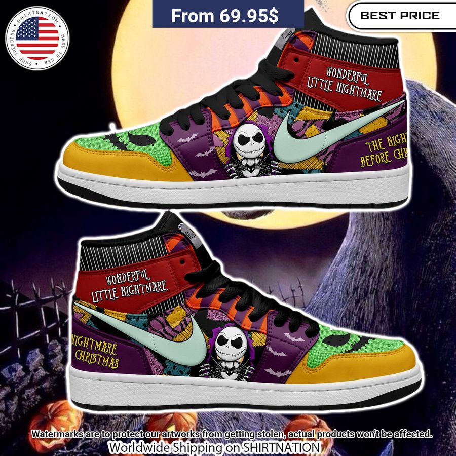 Jack Skellington wonderful little nightmare Air Jordan 1 Nice photo dude