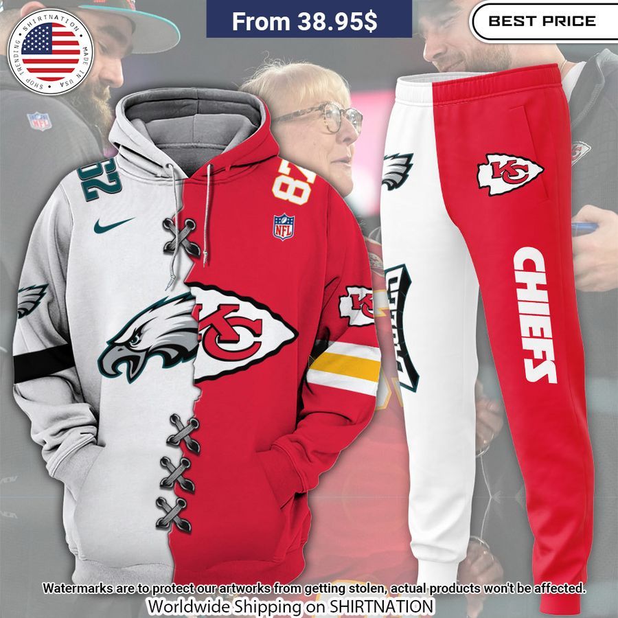 Kansas city Chief mix Philadelphias Eagle hoodie Heroine