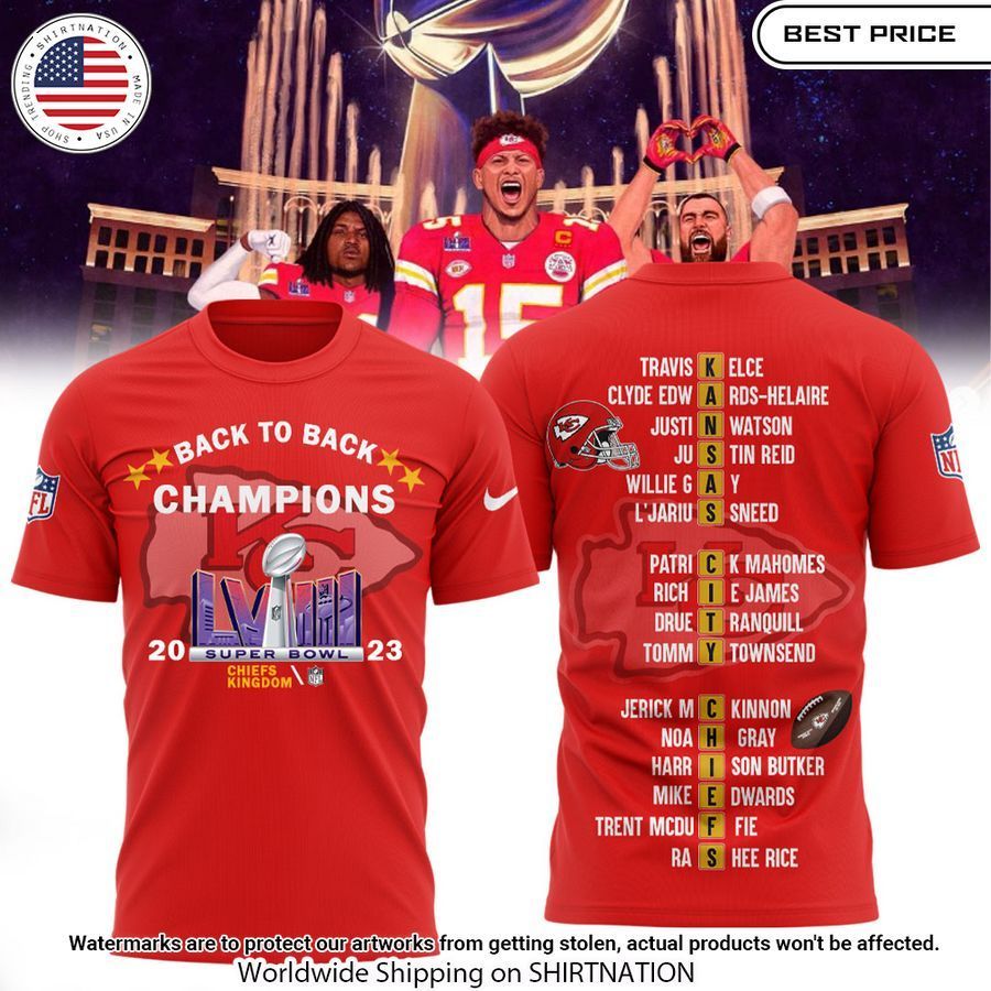 Kansas City Chiefs Champions Super Bowl LVIII Back 2 Back Shirt Beauty queen