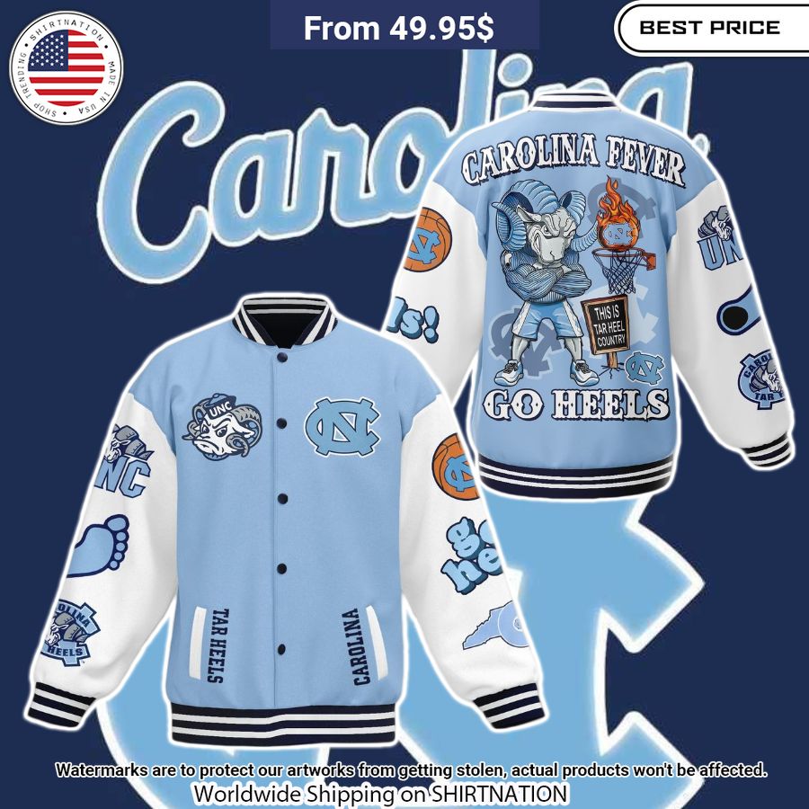 North Carolina Tar Heels Baseball Jacket You look lazy